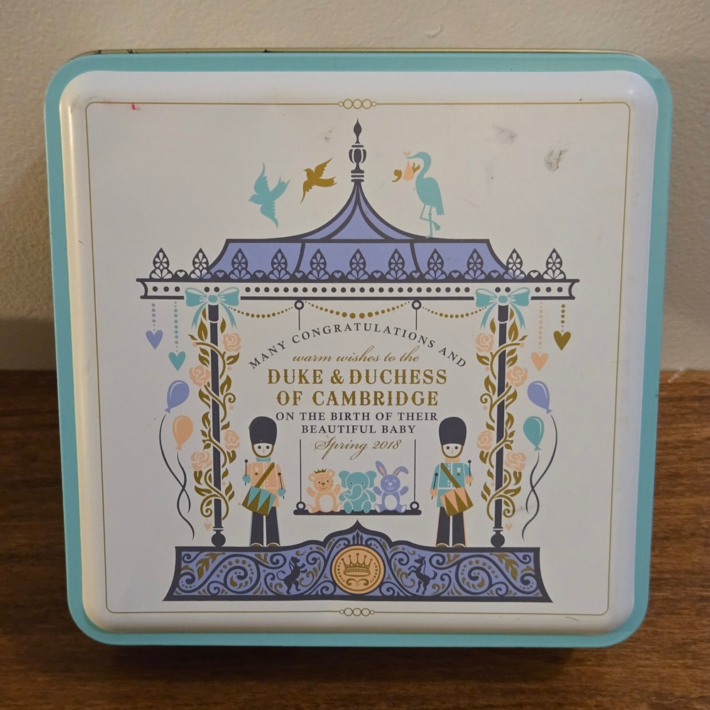 Marks and Spencer Royal Birth Commemorative Tin Duke Duchess Cambridge 2018